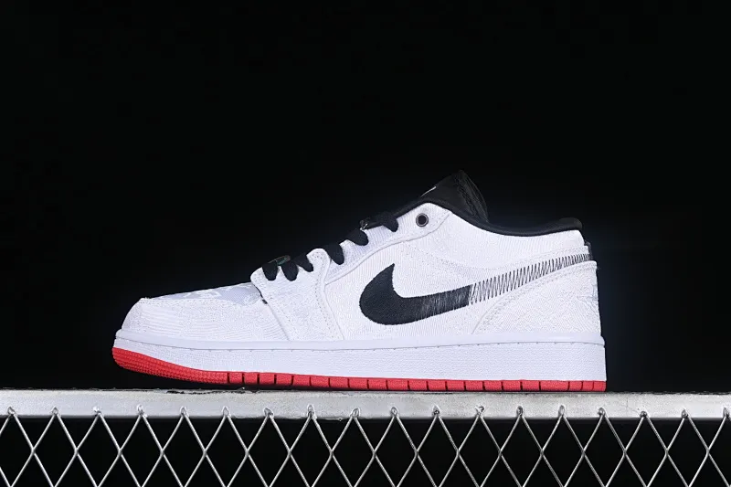 All categories Air Jordan Jordan series basketball shoes Air Jordan 1 Low Z version CLOT x Air Jordan 1 Low "Fearles" AJ1 Joe 1 white silk low-top cultural casual sneakers CU2804-100